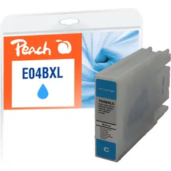 Peach E4B2c Druckerpatrone XL cy ersetzt Epson T04B2 c, C13T04B24010 für z.B. Epson WorkForce Pro WFC 8100, Epson WorkForce Pro WFC 8190 D3TWC