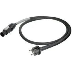 Neutrik 1027576 Strom Anschlusskabel Schwarz 1.50 m (1.50 m), Stromkabel, Schwarz