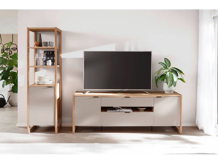 Regal MDF Mitteldichte Holzfaserplatte , beschichtet Grau/Beige/Sandgrau 50cm