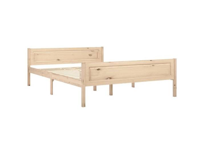 HOME - Structure de lit-Cadre de lit Bois de pin massif 206x146x63 cm 991