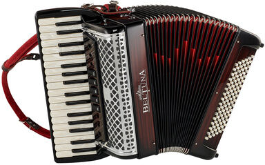 Beltuna Harmonikordeon 34/96M Helikon Braun mit rotem Balg