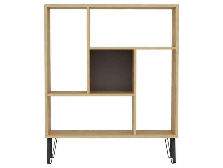 Livetastic Regal Dakar, Eichefarben, 3 Fächer, 90x107.8x25 cm, Wohnzimmer, Regale, Bücherregale