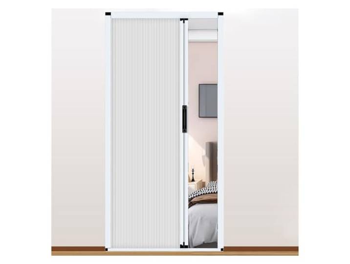 AMUFJJ Falttür Falttüren 80x203 90x190 100x200 cm Akkordeon-Schiebetüren Für Raumteiler, Abschließbare Falttür Für Küche Und Badezimmer, Weiß(H 215cm,W 93cm)