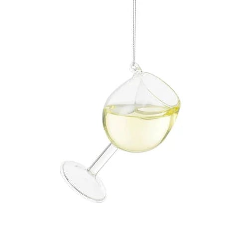 Mica Decorations kerstornament wijnglas champagne