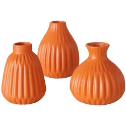 Boltze Vase Esko 3er-Set, Orange
