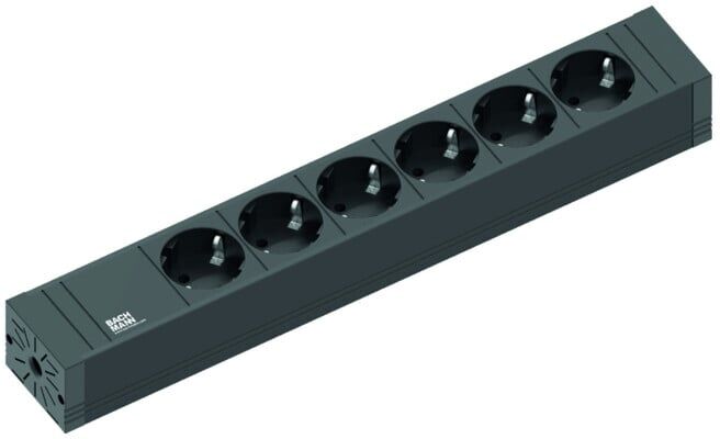 Bachmann Multiprise 6x prise de courant protégée 2 m 420.0018 (420.0018)