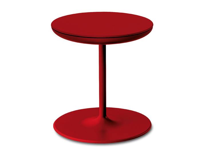 ZANOTTA table basse de rangement TOI (Amaranto - Polyuréthane, contreplaqué d'aluminium)