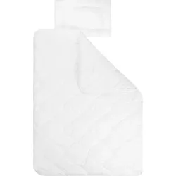 Julius Zöllner 2-tlg. Steppbett-Set 4 Jahreszeiten, Allergiker geeignet, 40x60 / 100x135 cm 2.5 TOG, weiss