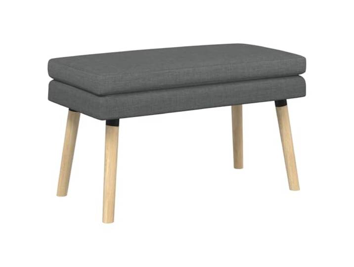 XHNIFBN Polsterbank 80x40x47cm Bank Dunkelgrau für Flur & Schlafzimmer Komfortable Sitzgelegenheit mit Schaumstoffpolsterung und Holzbeinen für Wohnzimmer, Flur und Ankleidezimmer.