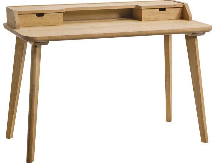 Sekretär HASENA Aska , braun (eiche bianco), B:120cm H:85cm T:60cm, Sekretäre, Sekretär
