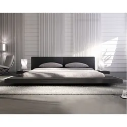 SalesFever »Pearl« Polsterbett schwarz mit LED 140x200 cm