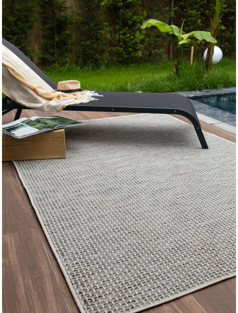 THE RUGS Magic Collection Solid Colour Indoor / Outdoor Area Rug Cream Rectangle 160 x 230 cm