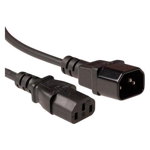 ACT AK5216 3m C14-Koppler C13-Koppler Schwarz Stromkabel (3 m) (AK5216)