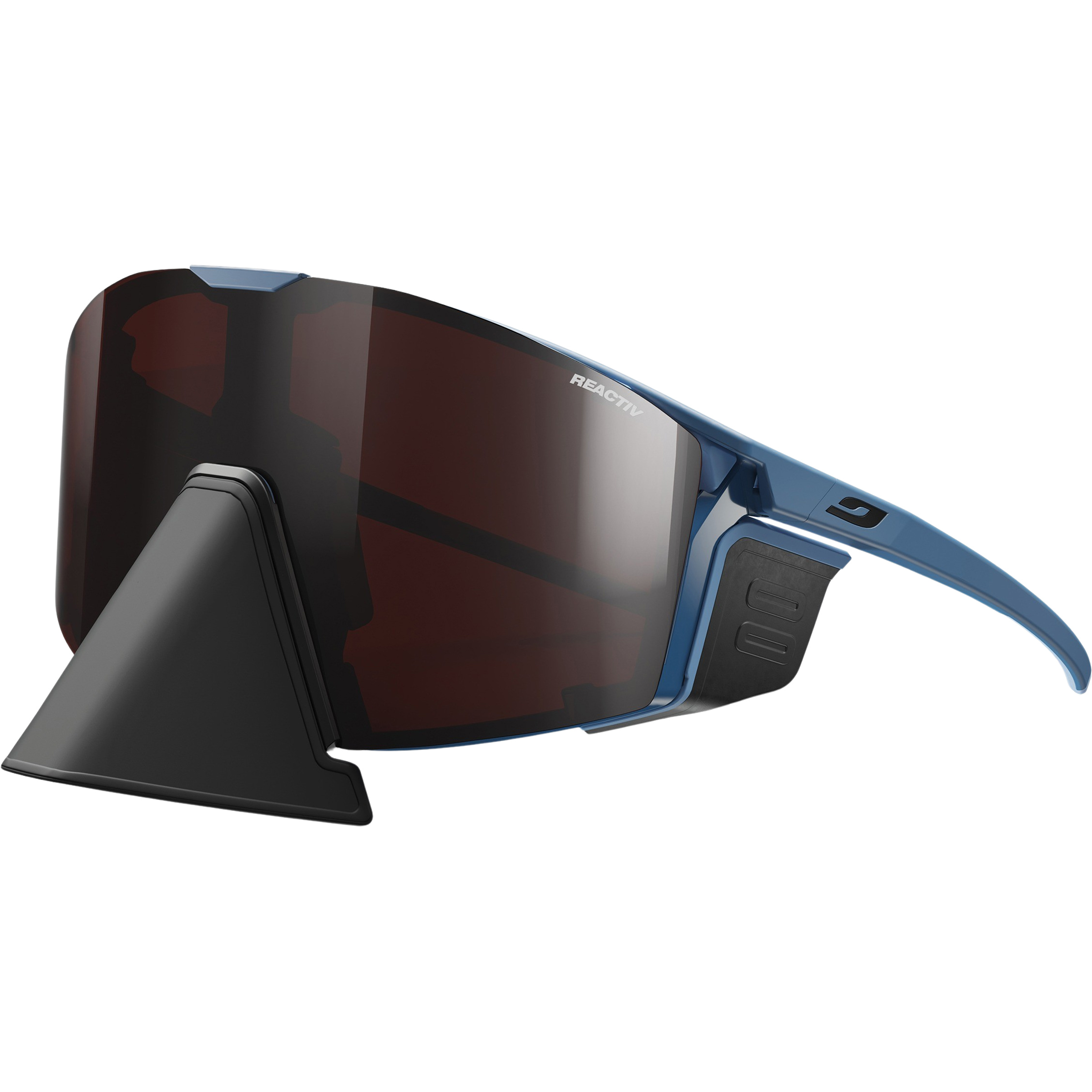 Julbo Edge Cover Reactiv 0-4 HC Gletscherbrille Gletscherbrillen blau Größe L Bergsteigen | Expedition | Hochtour