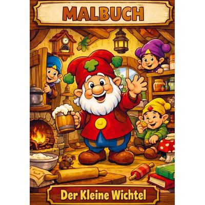 Malbuch. Der kleine wichtel, Taschenbuch von H. Mourits, Brave New Books, 978-94-6538-272-2