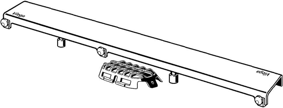 Viega Advantix Rost Visign ER10 90 cm, Kontur eckig