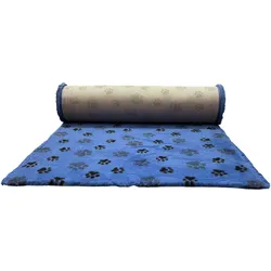 Companion ProFleece blå m. sorte poter 100x75 cm (Hund), Hundebett + Katzenbett