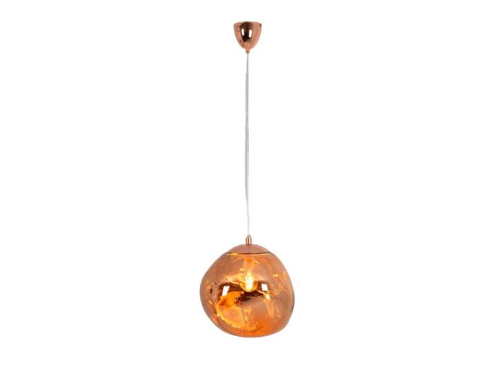 Plafonnier en verre métallisé rose E27 Ø36 cm