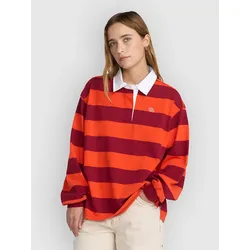 RVCA Academy Rugby Sweater brick red Gr. S