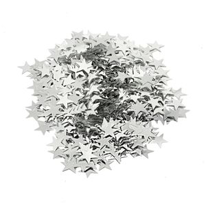 Oblique-Unique Konfetti 397, Sterne, aus Kunststoff, Ø 1cm, Streudeko, silber, 14g Beutel