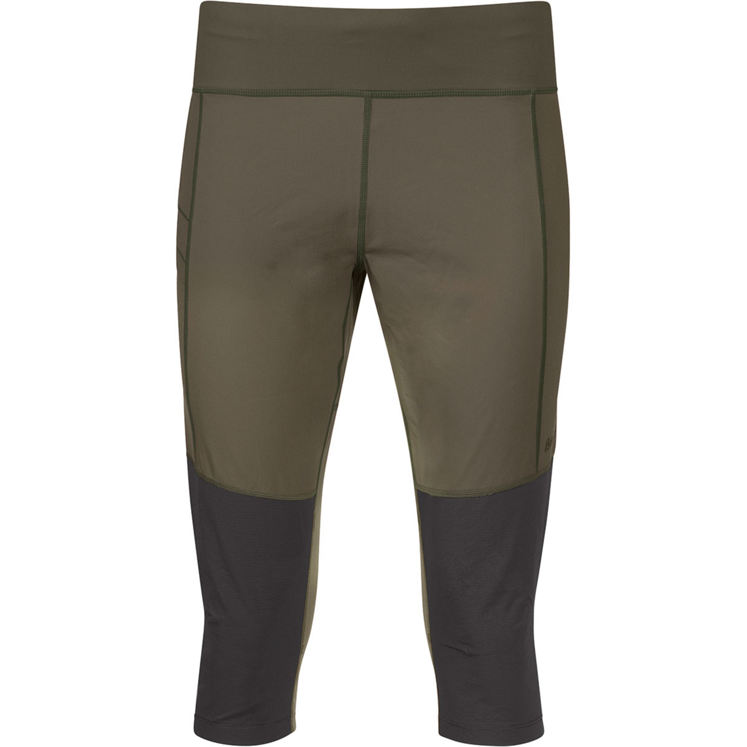 Bergans Fløyen 3/4 Outdoor Tights Damen Laufhose oliv Größe S Bergsteigen | Trailrunning | Laufen Widerstandsfähig