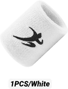 Inspire Essentials Sports Performance Sweat Wristbands white