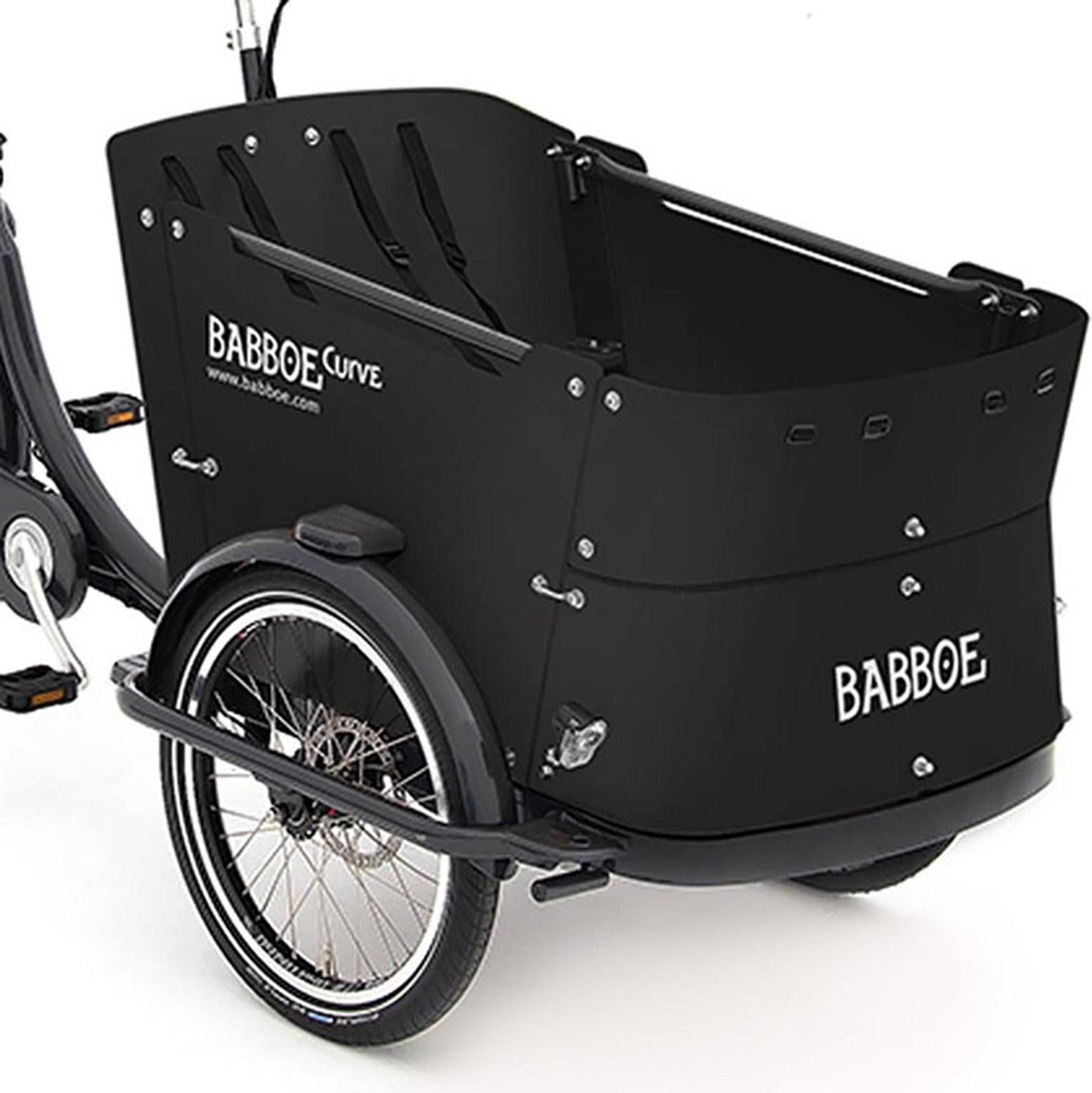 Babboe Holzpaneele Curve, schwarz