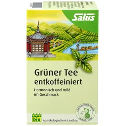 Grüner TEE Entkoffeiniert Bio Salus Filt 15 St