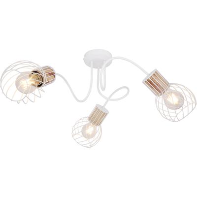 GLOBO LIGHTING Deckenleuchte "LUISE", weiß, 1 Stk., Leuchten, Deckenlampe/Wohnzimmer/Schlafzimmer/modern, Deckenleuchte