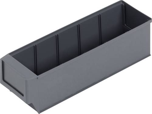 Alutec 66027 Sichtlagerkasten (L x B x H) 300 x 91 x 81mm Dunkelgrau 1St.