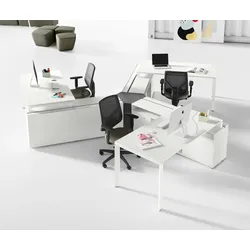 Schreibtischsysteme Teamarbeitsplatz 3 Personen Lewo 5