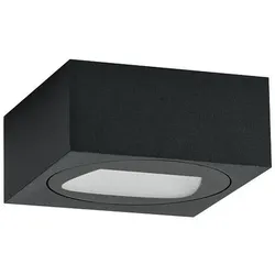 Brumberg Outdoor LED Wandeuchte QUADER, IP65, direkt 230V, 5W 3000K 310lm, Strukturgraphit BRUM-10120103