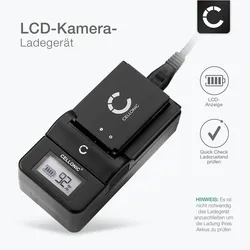 Cellonic Akku für Leica D-LUX 4, 3, 2, Panasonic Lumix DMC-FZ38, DMC-FZ30, DMC-FZ35 (Kamera Akku), Kamera Stromversorgung, Schwarz