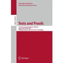 Tests and Proofs, Fachbücher von Sebastian Gabmeyer, Einar Broch Johnsen