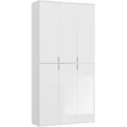 Drehtürenschrank Projekt X ca. 91x193 cm Weiß