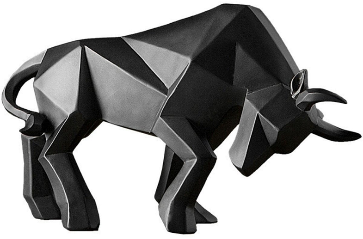 Merkloos Geometrische Stier Standbeeld Abstracte Sculptuur voor Tafeldecoratie