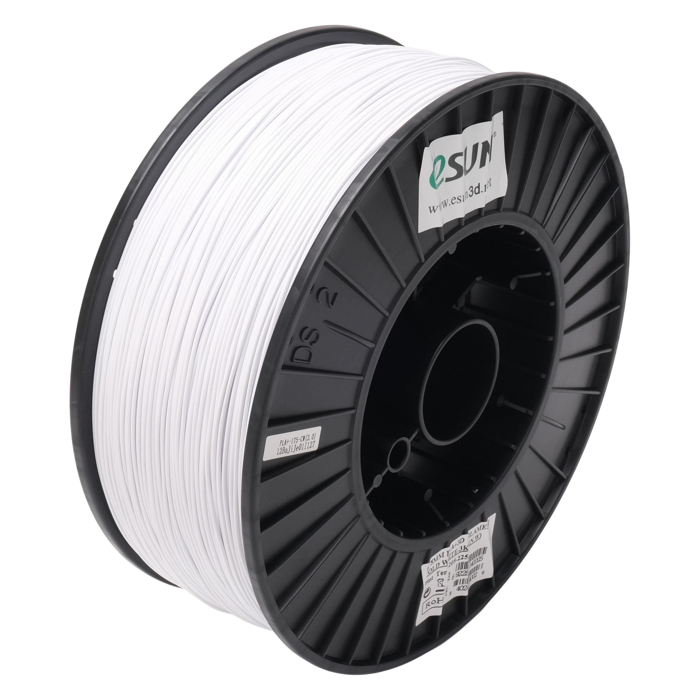 eSUN PLA+ Filament 1.75mm Kaltweiss 3Kg (PLA, 3000 g, 1.75 mm) (PLA+175CW3)
