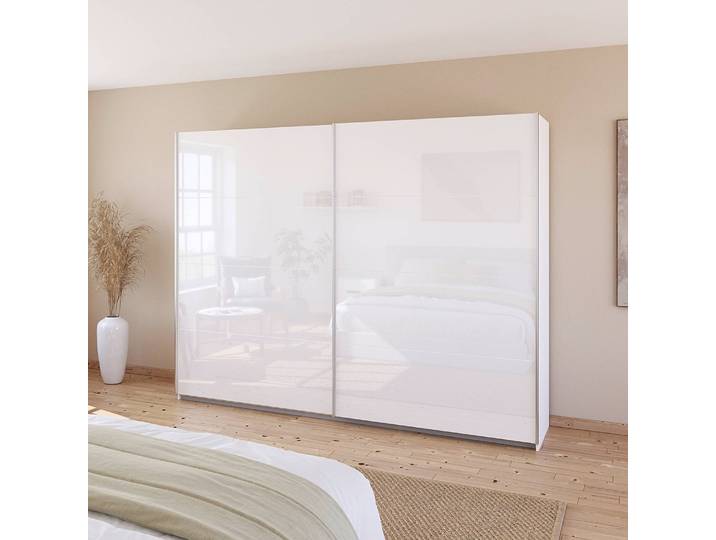 Armoire - Uni 271cm Blanc/Blanc brillant/Blanc alpin