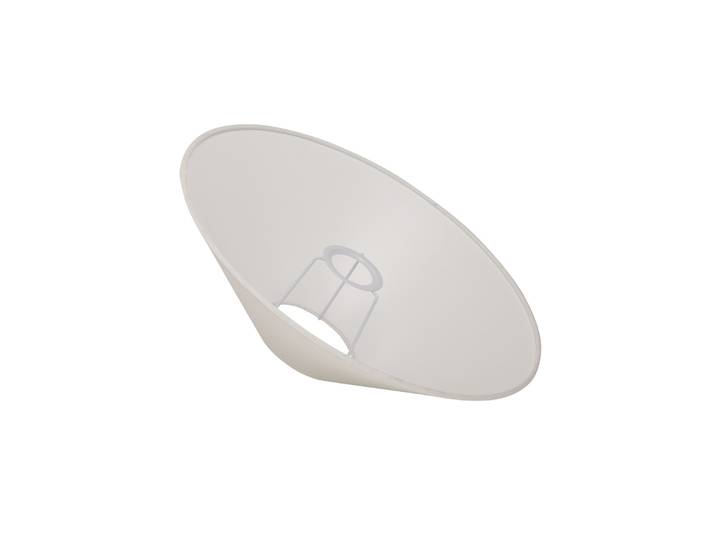 Basic platte kap, wit, Ø 36 cm, linnen - Watt & Veke Basic flat - Designer - Stof
