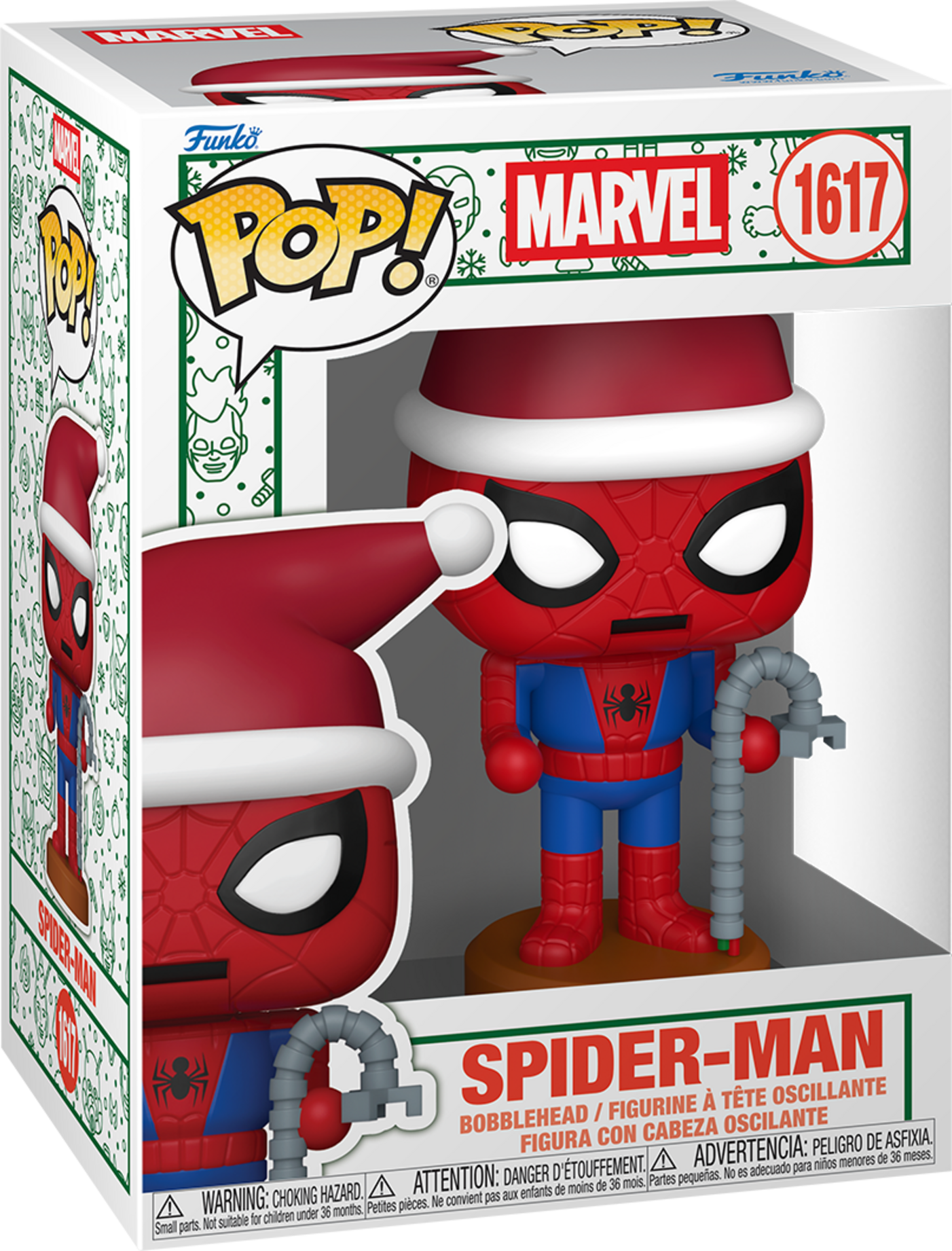 Funko Pop! Marvel Spider-Man Nutcracker Vinyl Figure, Official Funko Collectible, 11.9 cm, Red and Blue