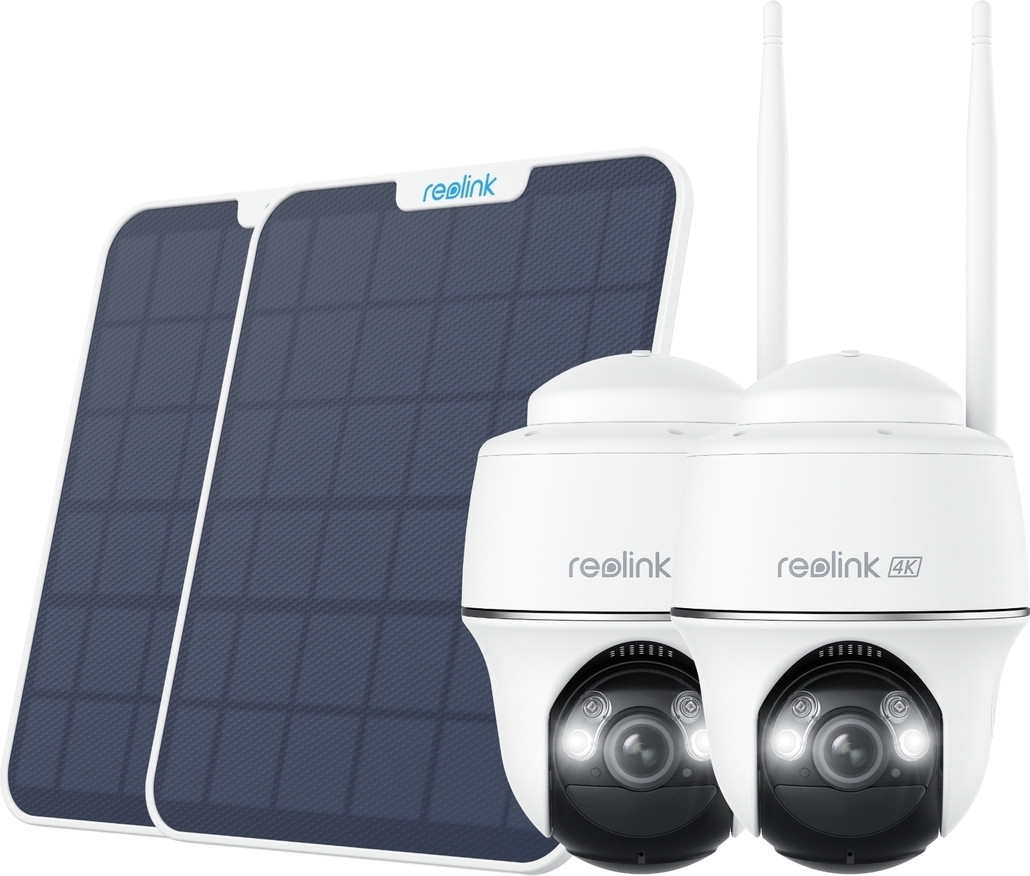 Reolink B440 WiFi-beveiligingscamera met accubatterij en 2 zonnepanelen, wit