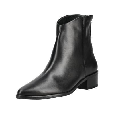 Stiefelette PAUL GREEN "Paul Green Stiefelette Leder", Damen, Gr. 37, schwarz, Leder, Schuhe Stiefelette