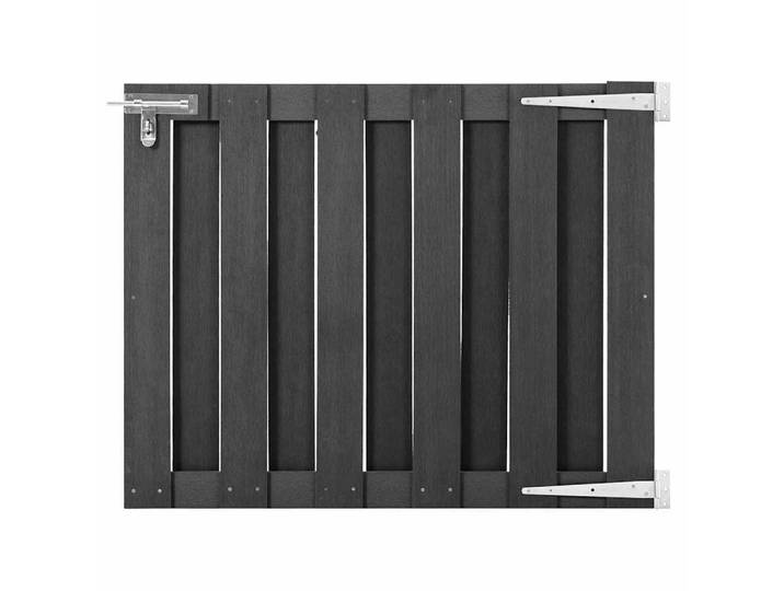 vidaXL Gartentor Wpc 100/80 Cm Grau, 100x80 cm, Gartenzubehör