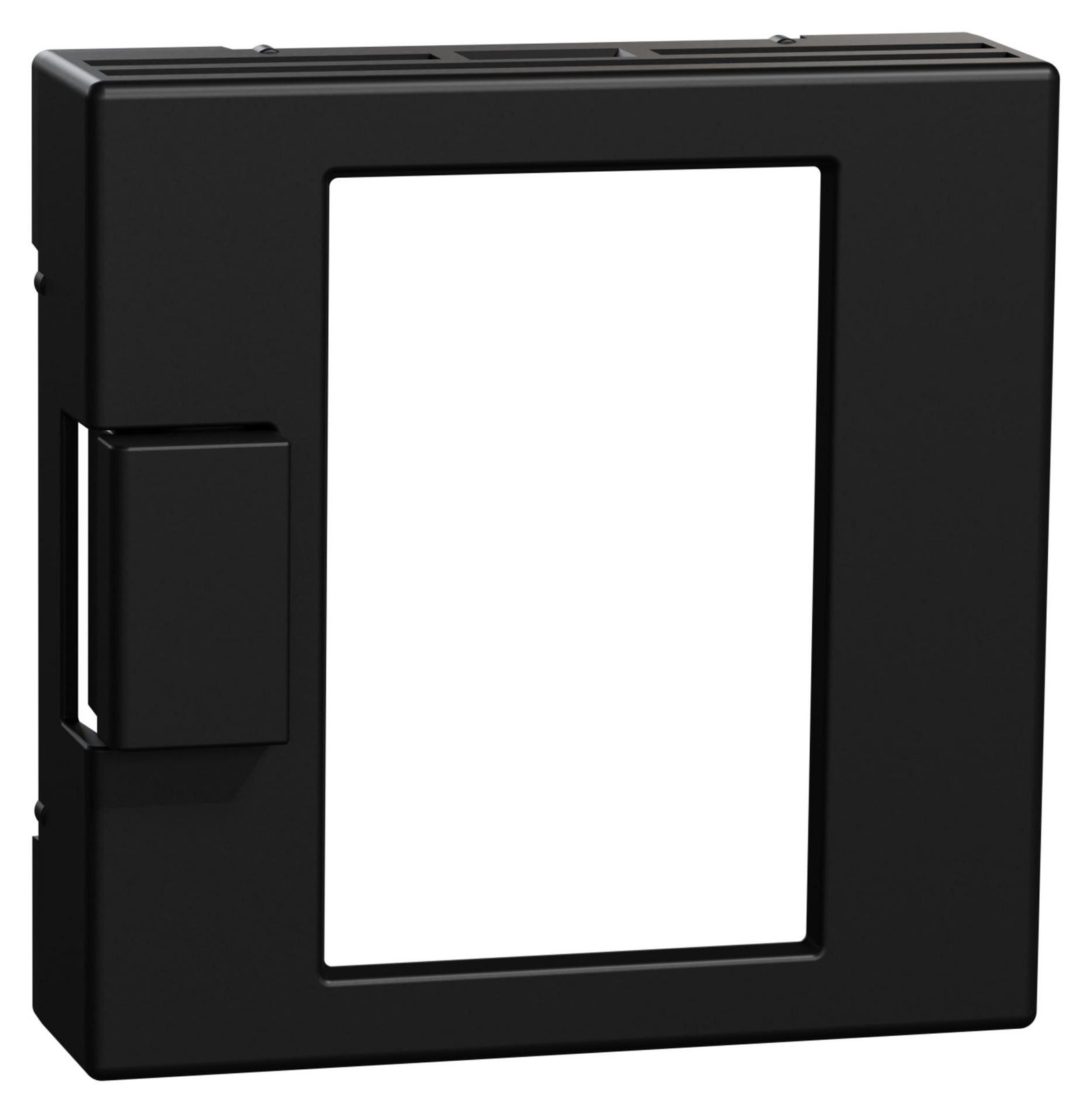 Merten MEG5775-0403 Centrale plaat M-Pure afdekking voor universele touchscreen temperatuurregelaar, zwart/mat
