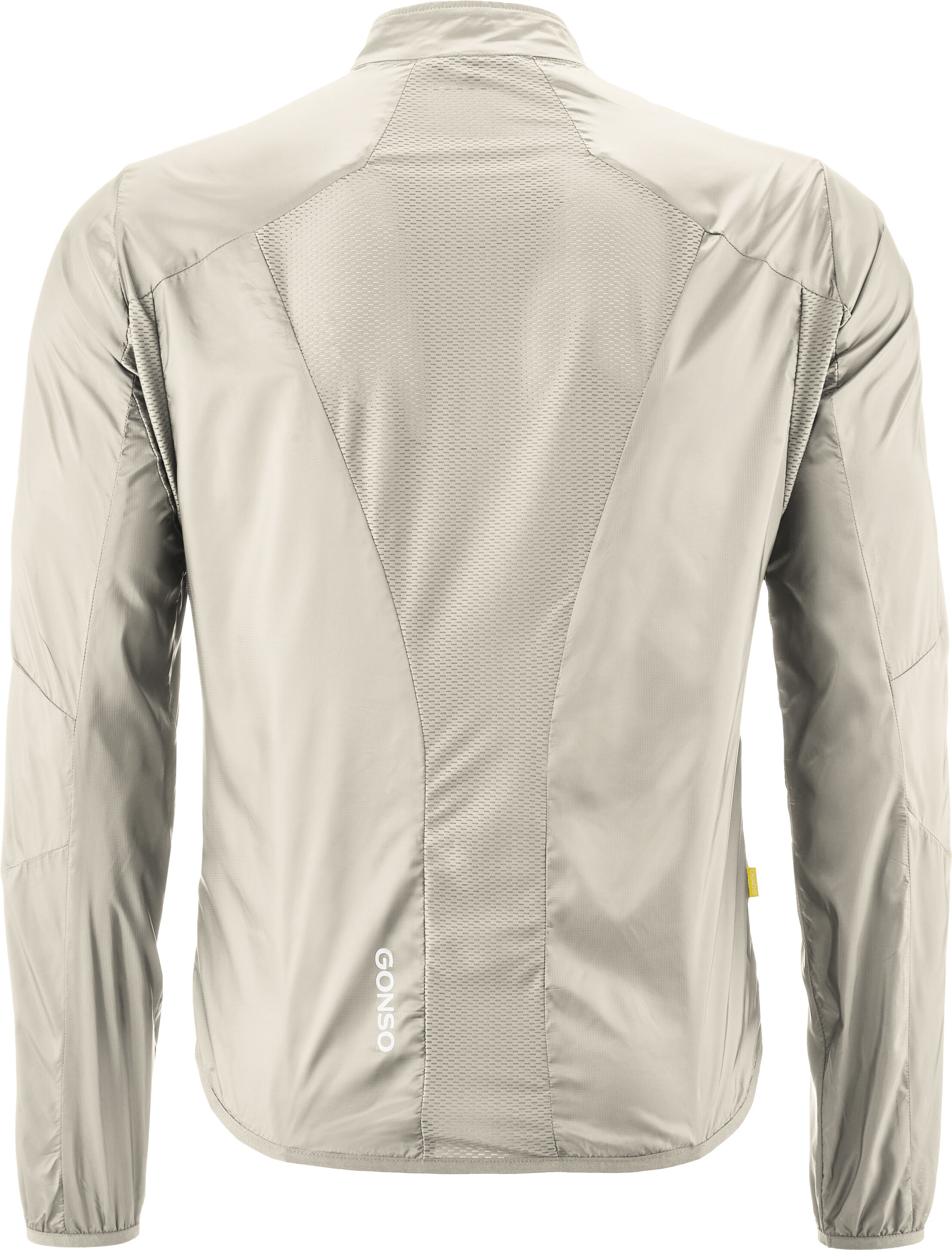 Fahrradjacke GONSO "Road Jacket Wind M", Herren, Gr. 3XL, grau (hellgrau), 100% Polyester, Rundhals, Jacken Fahrradjacke, Herren Radjacke, atmungsaktive Rennrad-Windjacke, Funktionsjacke hellgrau 3XL