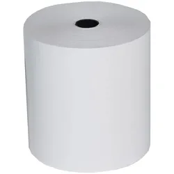 Exacompta 40808E 30x Rolle 1-lagig thermisch hohe Auflösung für Kassen, 55g, Breite: 80mm, Duchmesser Kern: 12mm, Länge: 76m - Weiß