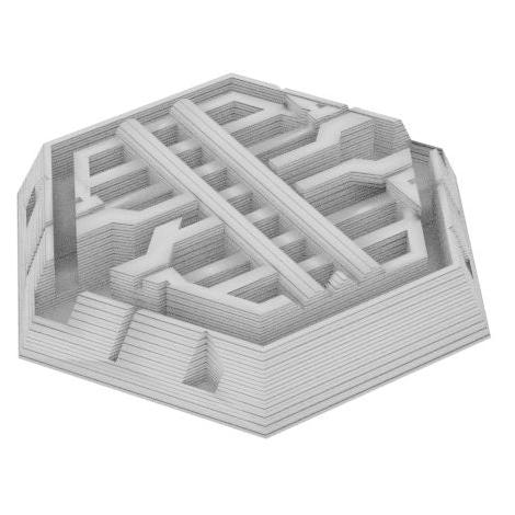 Feldherr 61129 - Hexagonal Base aus Kunststoff für Brettspiele / Tabletop - 35 mm x 30 m (Kunststoff) (61129)