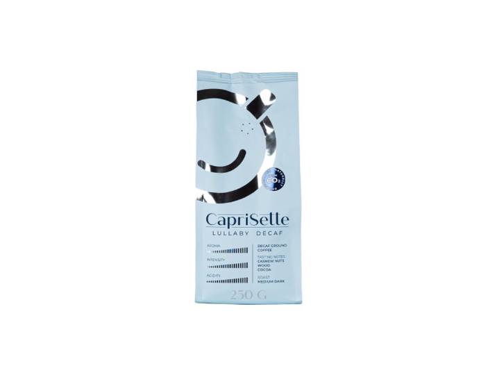 Koffeinfreier gemahlener Kaffee Caprisette Lullaby Decaf, 250 g