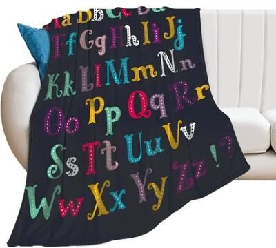 Uplift Picks Alphabet Lore Flannel Throw Blanket Soft Lightweight Cartoon Sofa Blanket 9 150x220 Cm (60x88 Inch)