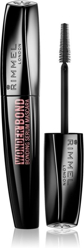 Rimmel Wonder'Bond volumising and lengthening mascara to support eyelash growth shade Black 11 ml